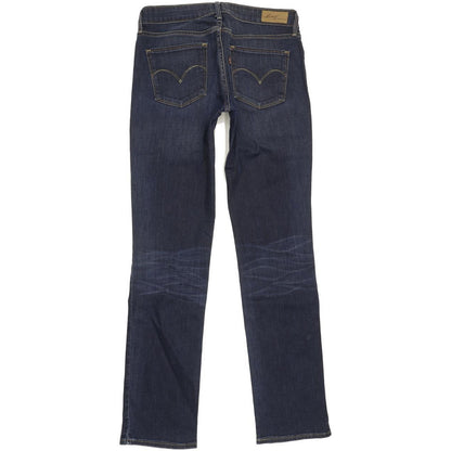 Levi's Demi Curve Women Blue Straight Slim Stretch Jeans W28 L32
