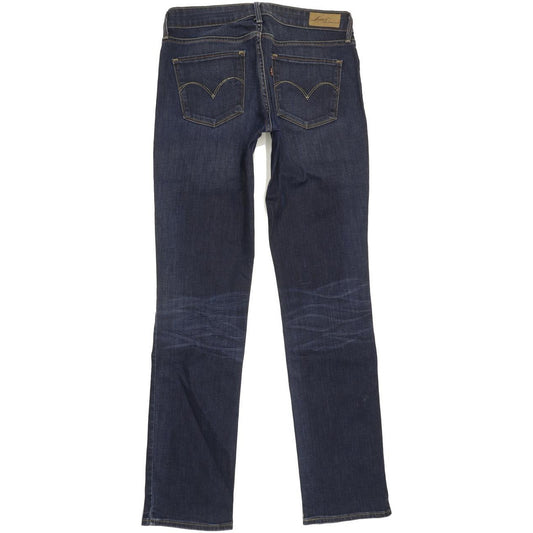 Levi's Demi Curve Women Blue Straight Slim Stretch Jeans W28 L32