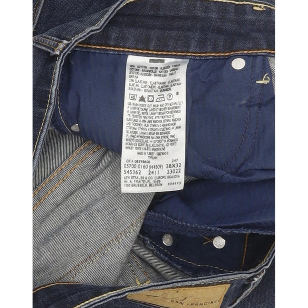 Levi's Demi Curve Women Blue Straight Slim Stretch Jeans W28 L32