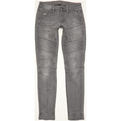G-Star 5620 Custom Women Grey Skinny Slim Stretch Jeans W25 L30