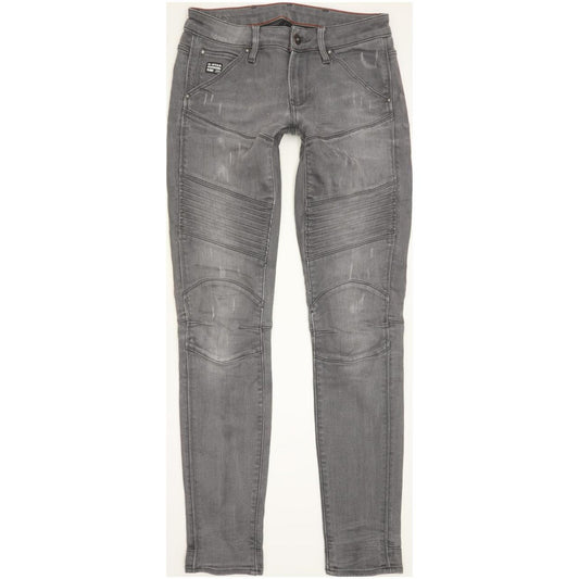 G-Star 5620 Custom Women Grey Skinny Slim Stretch Jeans W25 L30