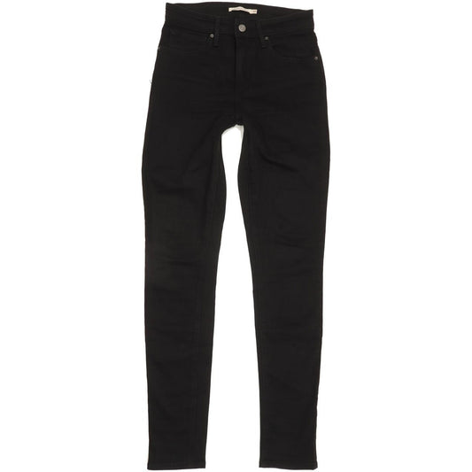 Levi's 721 Women Black Skinny Slim Stretch Jeans W27 L34
