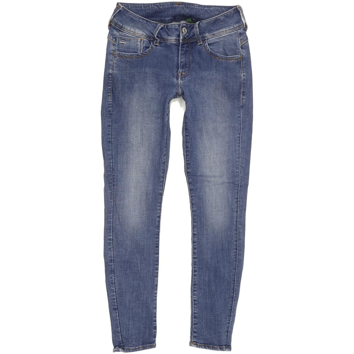 G-Star Lynn d-Mid Women Blue Skinny Slim Stretch Jeans W29 L27