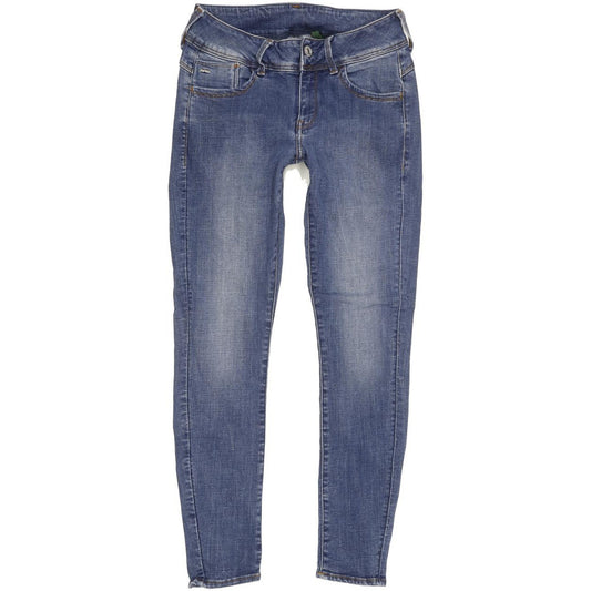 G-Star Lynn d-Mid Women Blue Skinny Slim Stretch Jeans W29 L27