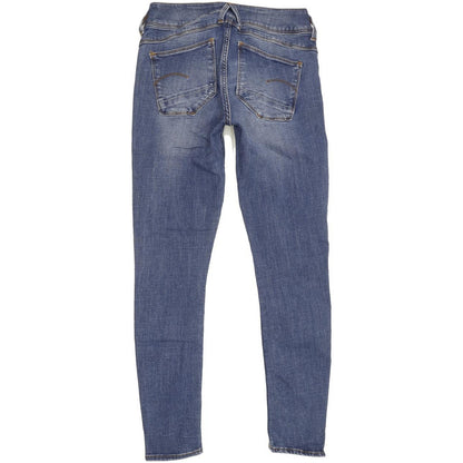 G-Star Lynn d-Mid Women Blue Skinny Slim Stretch Jeans W29 L27