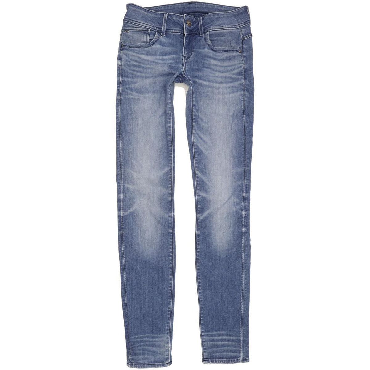G-Star Lynn Mid Women Blue Skinny Slim Stretch Jeans W29 L34