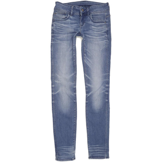 G-Star Lynn Mid Women Blue Skinny Slim Stretch Jeans W29 L34