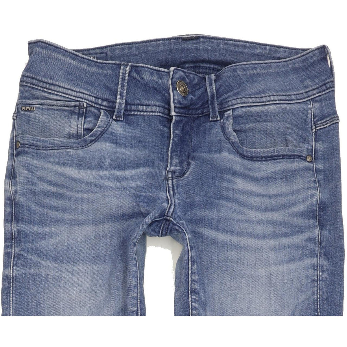 G-Star Lynn Mid Women Blue Skinny Slim Stretch Jeans W29 L34