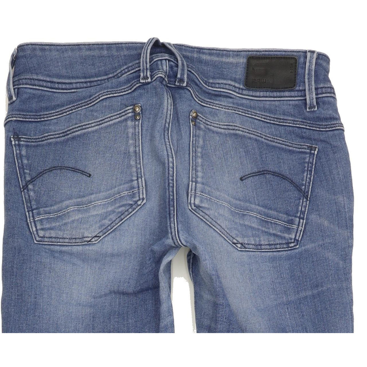 G-Star Lynn Mid Women Blue Skinny Slim Stretch Jeans W29 L34