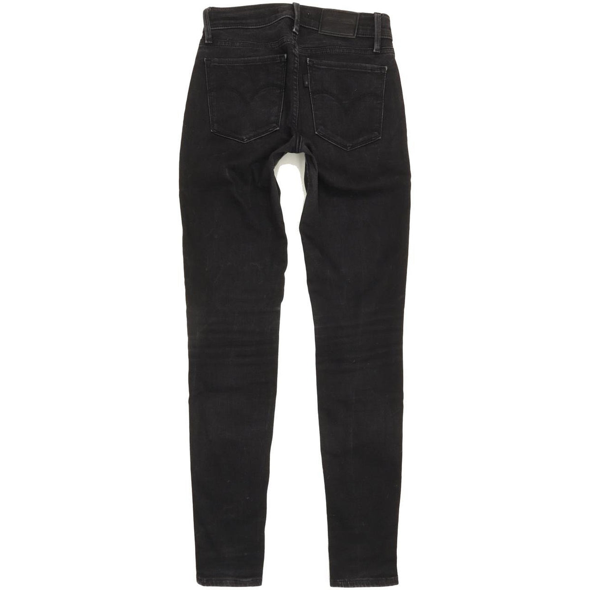 Levi's 710 Super Women Black Skinny Slim Stretch Jeans W26 L30