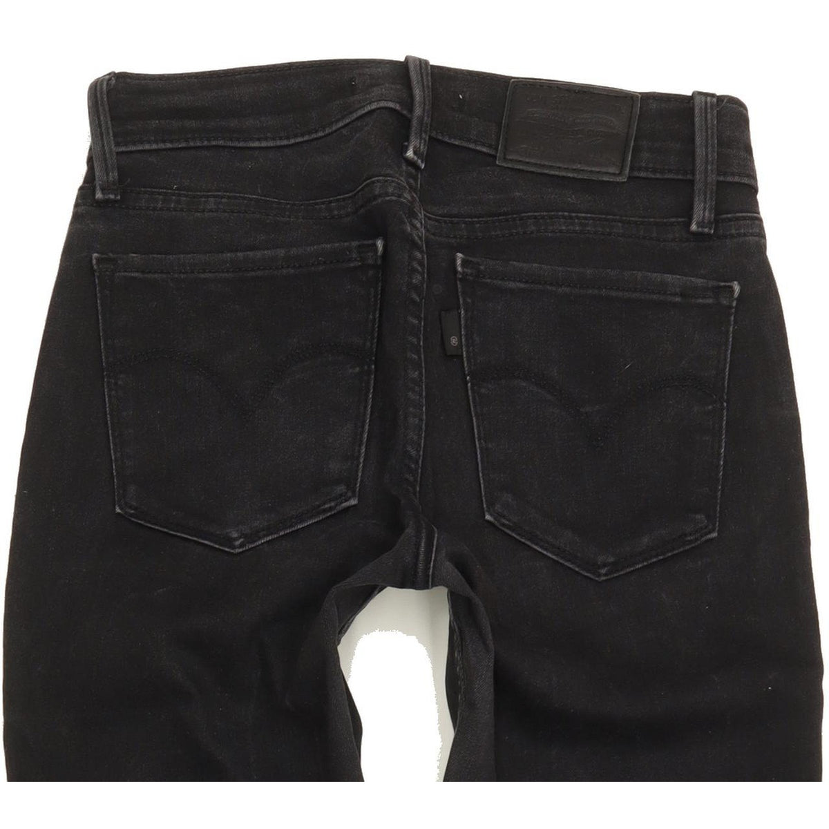 Levi's 710 Super Women Black Skinny Slim Stretch Jeans W26 L30