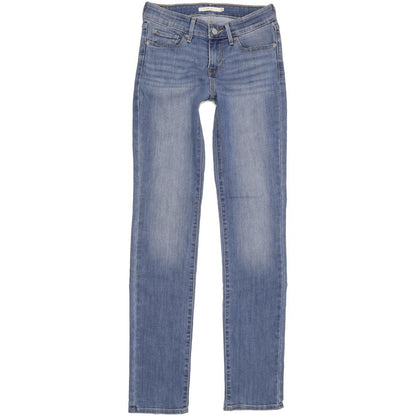 Levi's 712 Women Blue Straight Slim Stretch Jeans W26 L31