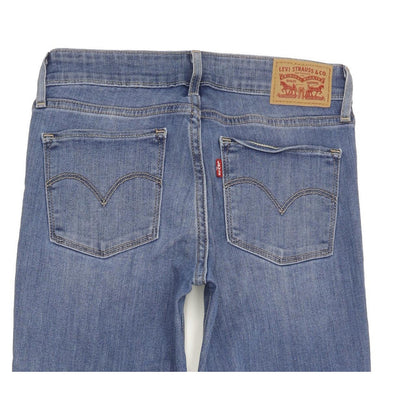 Levi's 712 Women Blue Straight Slim Stretch Jeans W26 L31