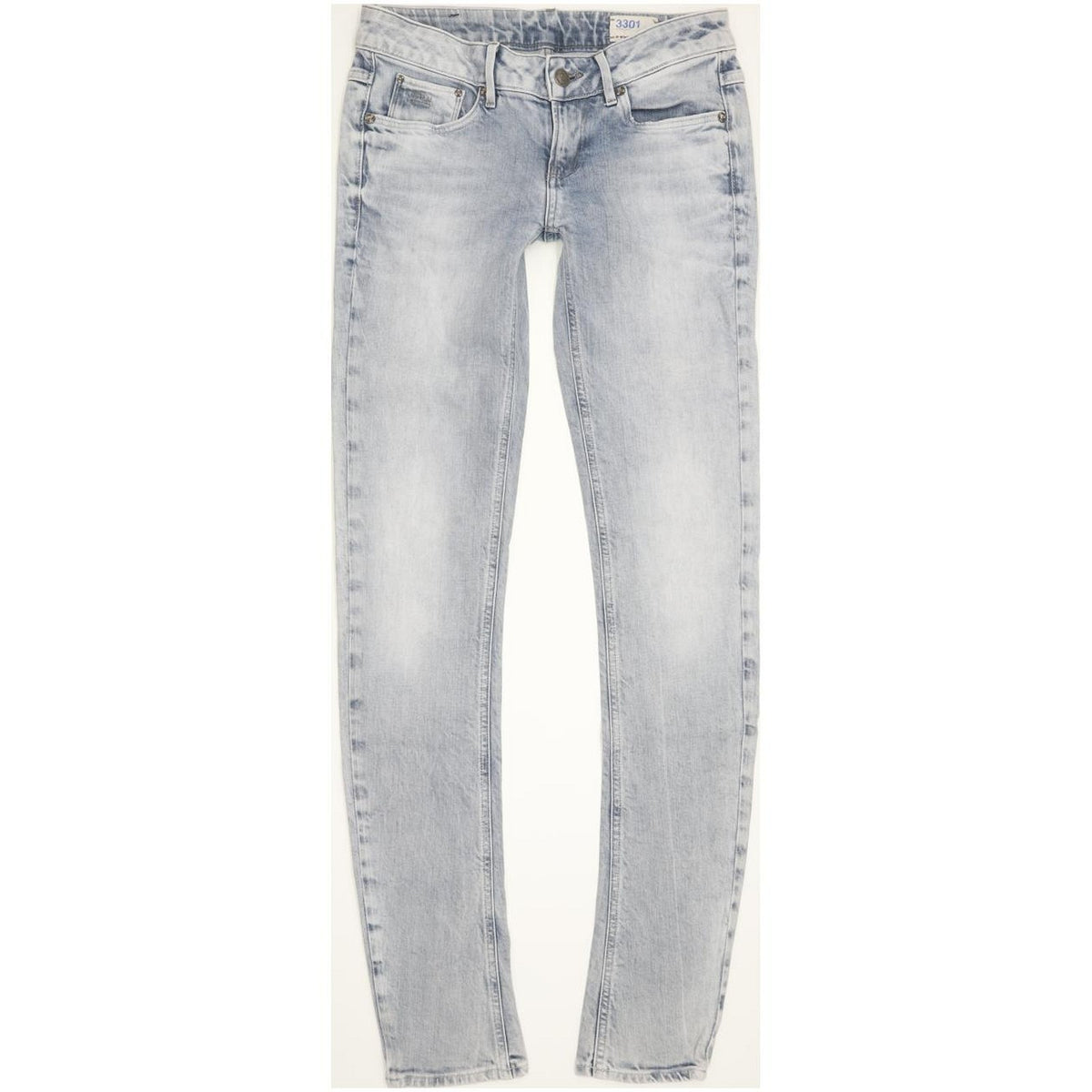 G-Star 3301 Women Blue Skinny Slim Stretch Jeans W28 L34