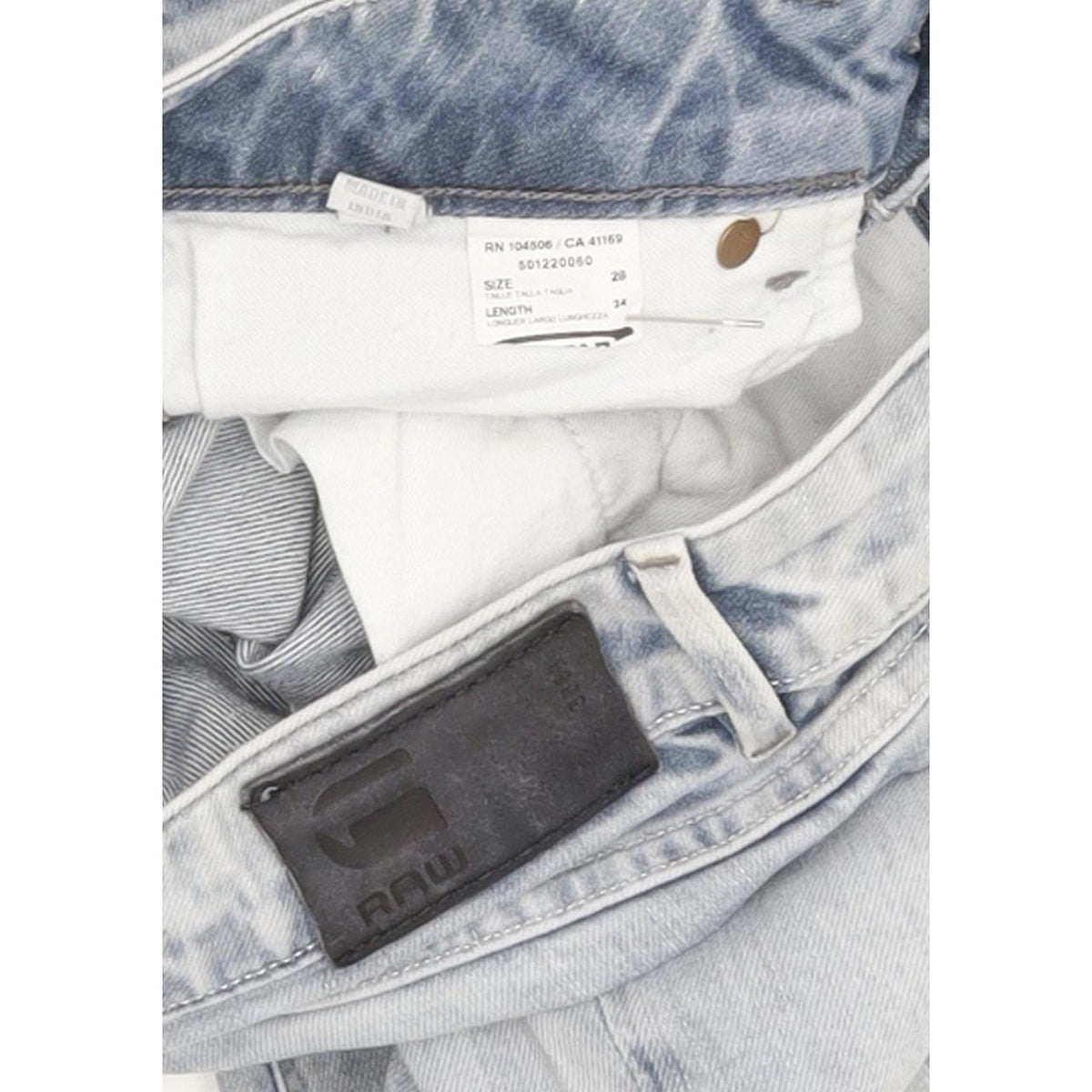 G-Star 3301 Women Blue Skinny Slim Stretch Jeans W28 L34