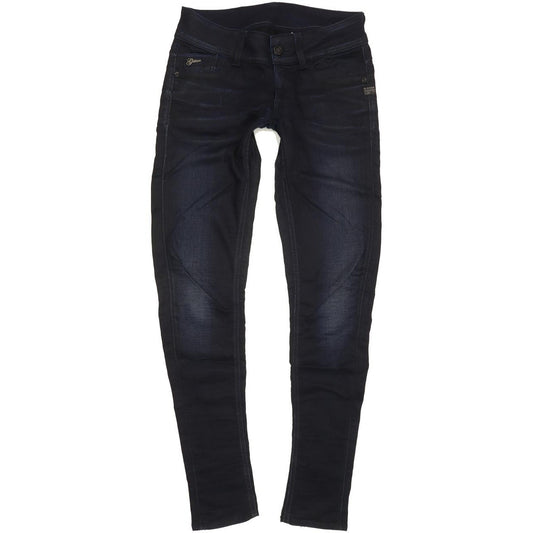 G-Star Lynn Women Navy Skinny Slim Stretch Jeans W28 L32