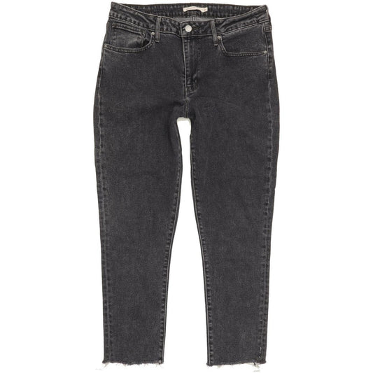 Levi's 721 Black Skinny Slim Stretch Jeans High Waisted W31 L26