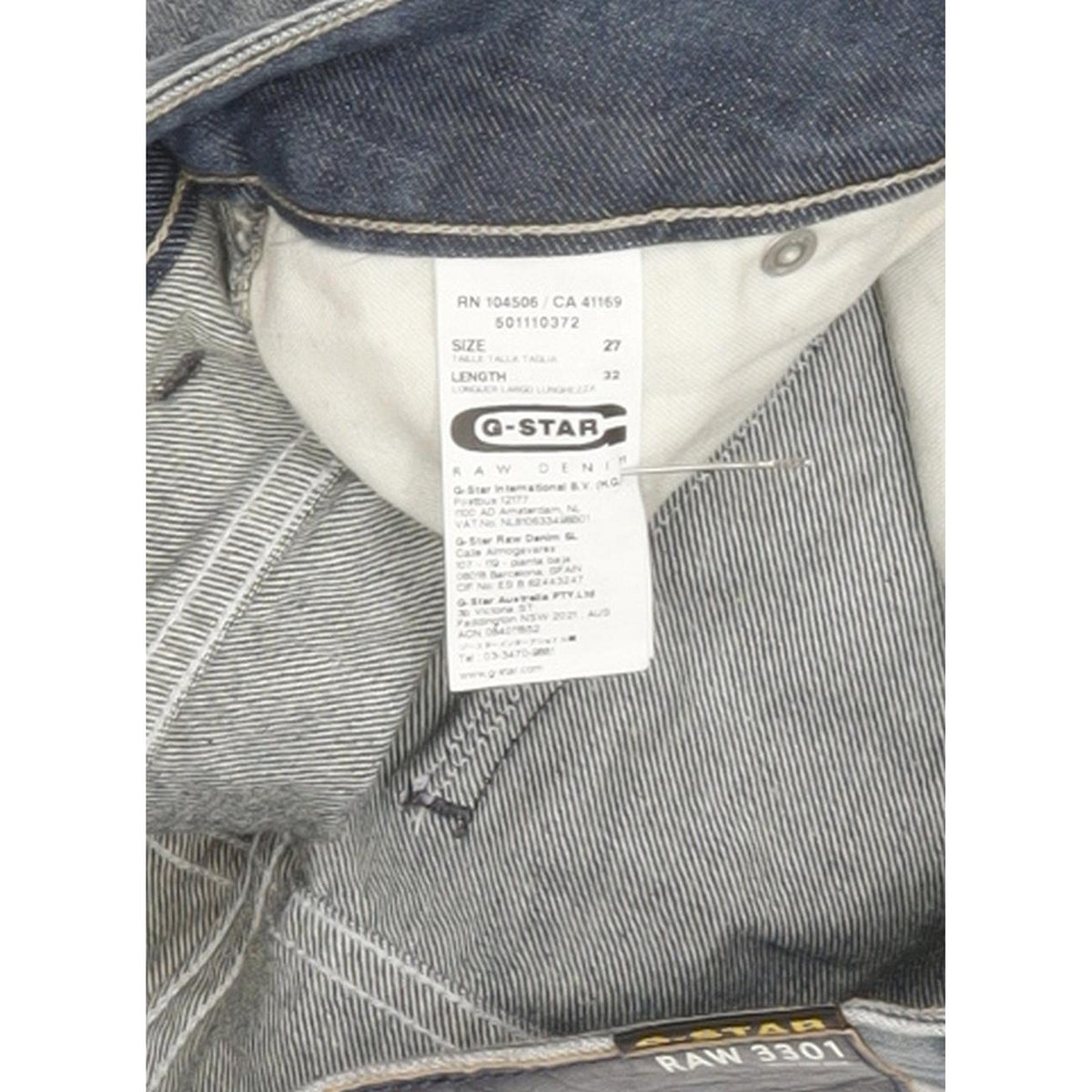 G-Star Arc Women Blue Tapered Loose Jeans W27 L32