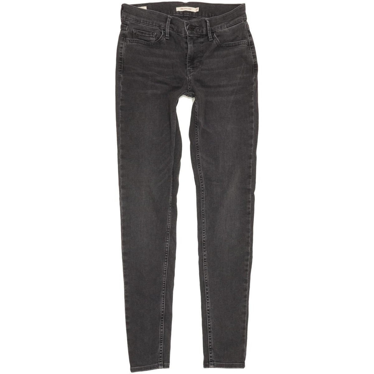 Levi's 710 Super Women Charcoal Skinny Slim Stretch Jeans W27 L30