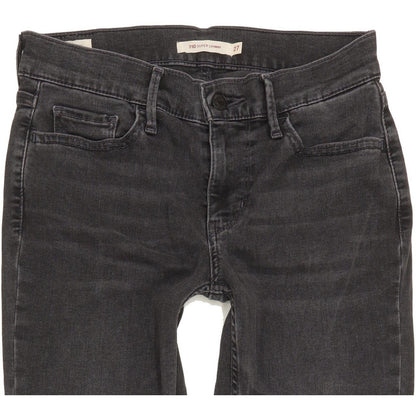 Levi's 710 Super Women Charcoal Skinny Slim Stretch Jeans W27 L30