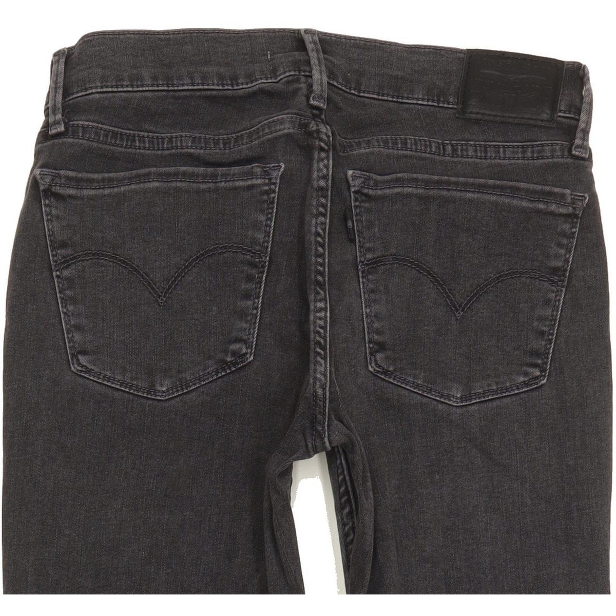 Levi's 710 Super Women Charcoal Skinny Slim Stretch Jeans W27 L30