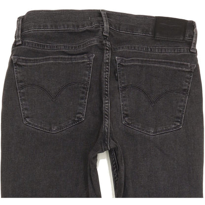 Levi's 710 Super Women Charcoal Skinny Slim Stretch Jeans W27 L30