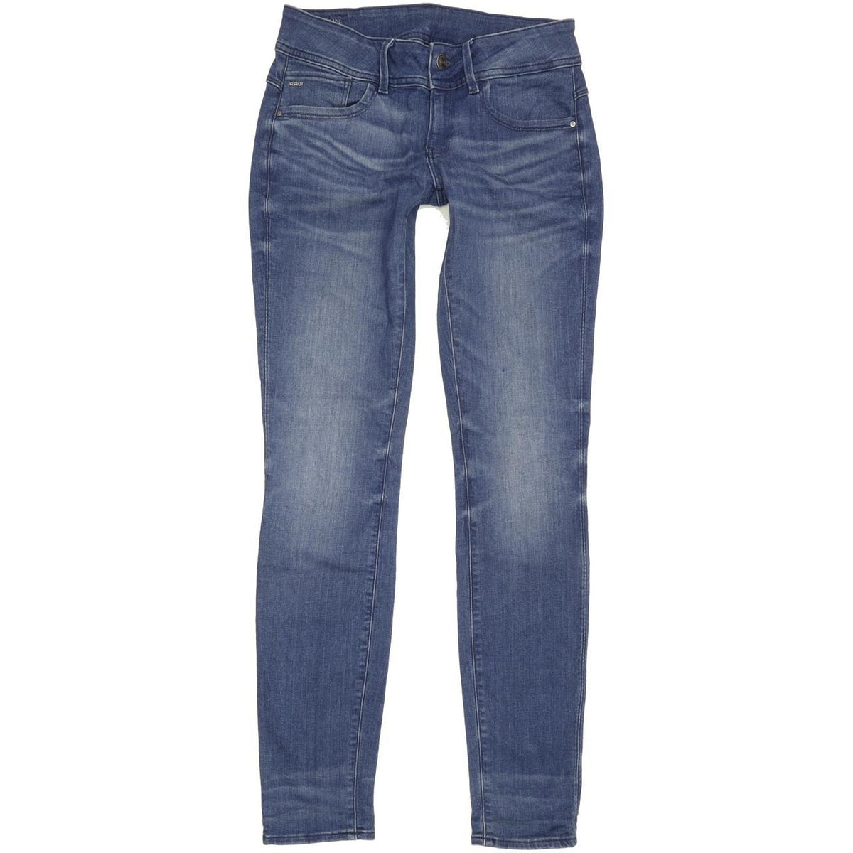 G-Star Lynn Mid Women Blue Skinny Slim Stretch Jeans W29 L32