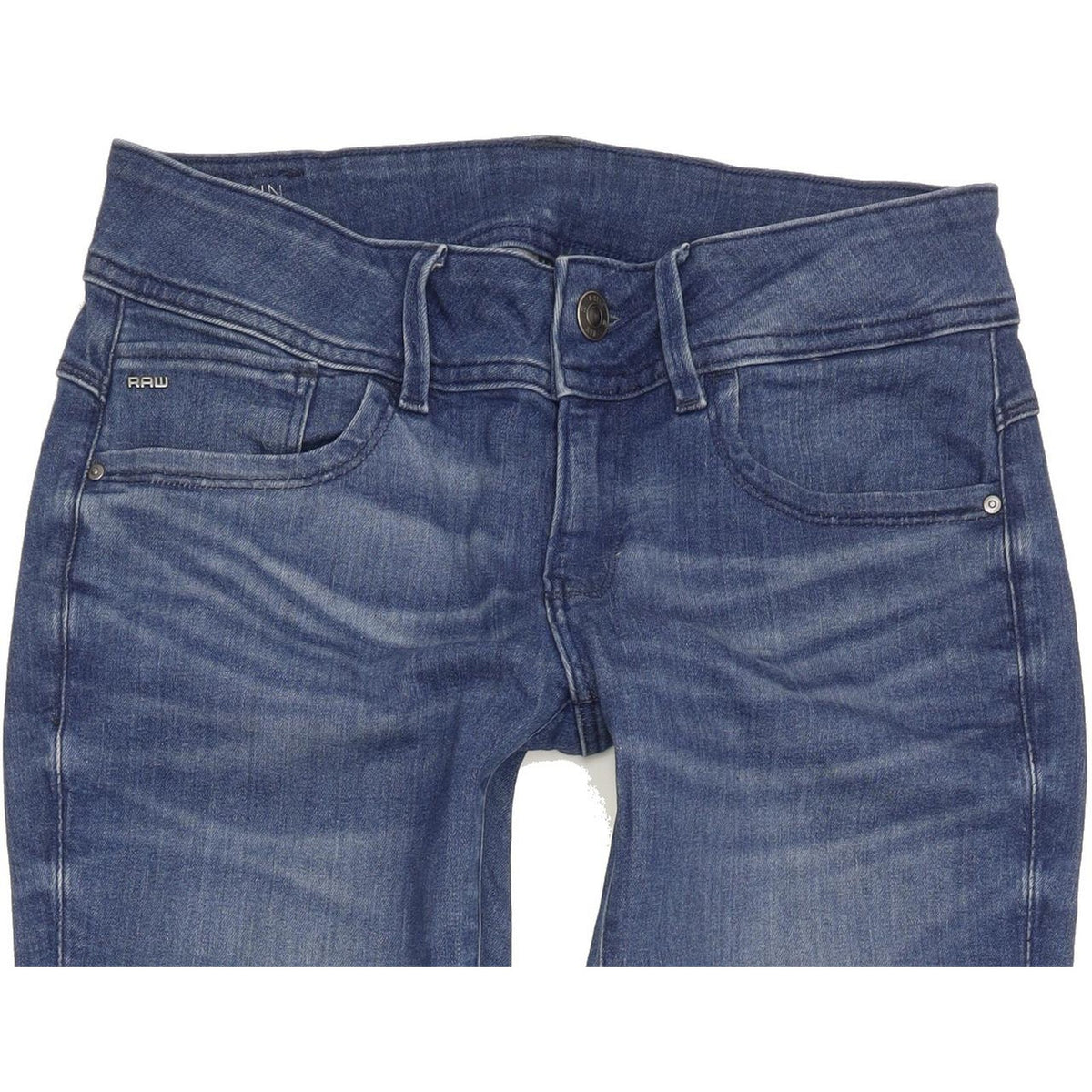 G-Star Lynn Mid Women Blue Skinny Slim Stretch Jeans W29 L32