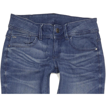 G-Star Lynn Mid Women Blue Skinny Slim Stretch Jeans W29 L32
