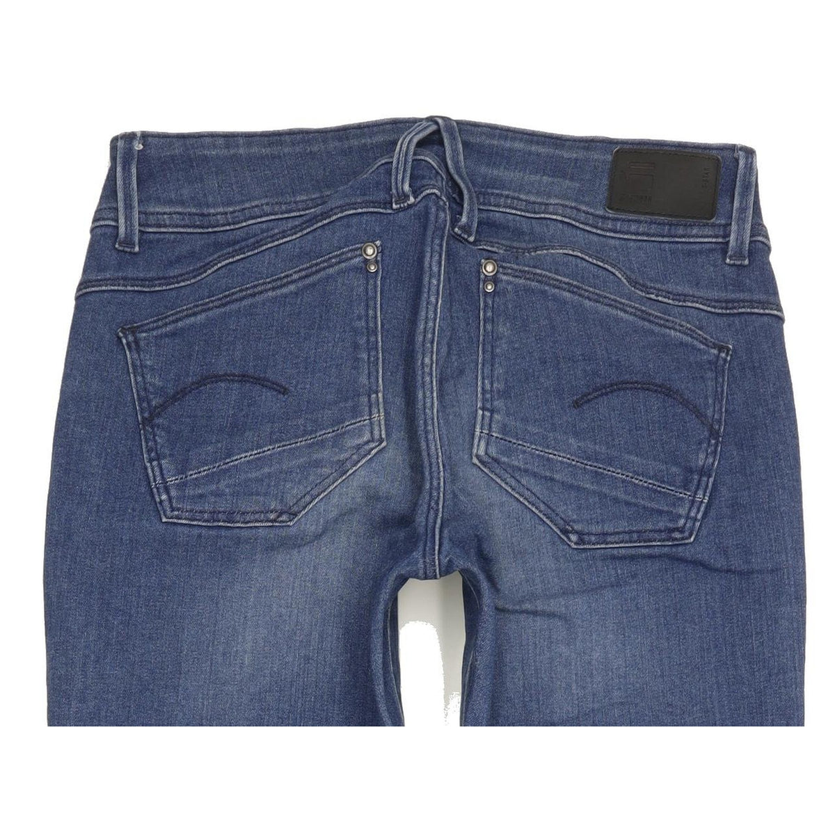 G-Star Lynn Mid Women Blue Skinny Slim Stretch Jeans W29 L32