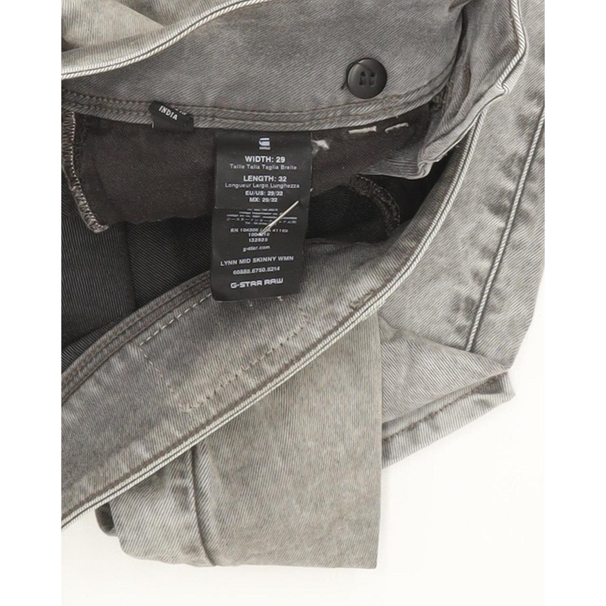 Levi's Lynn Mid Women Grey Skinny Slim Stretch Jeans W29 L32