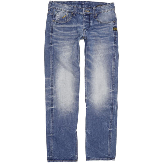 G-Star Attacc Men Blue Straight Slim Jeans W30 L31