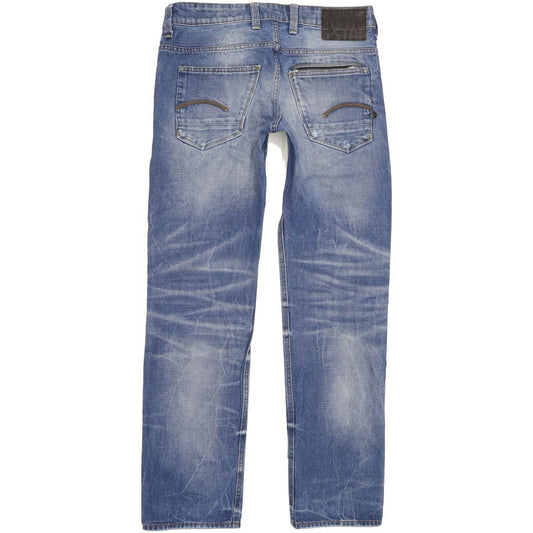 G-Star Attacc Men Blue Straight Slim Jeans W30 L31