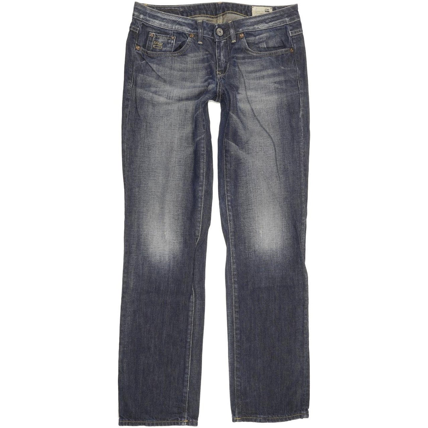 G-Star 3301 Women Blue Straight Slim Jeans W29 L31