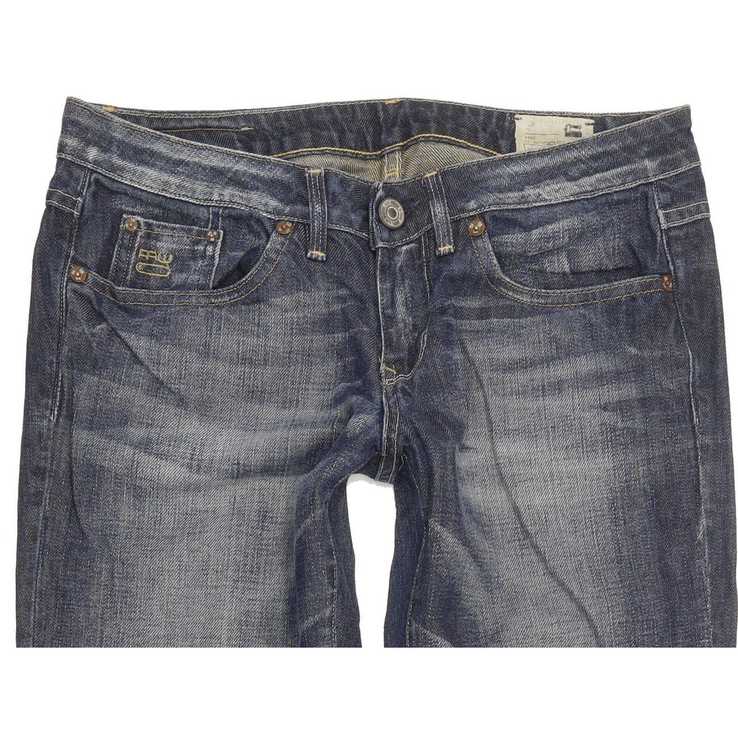 G-Star 3301 Women Blue Straight Slim Jeans W29 L31