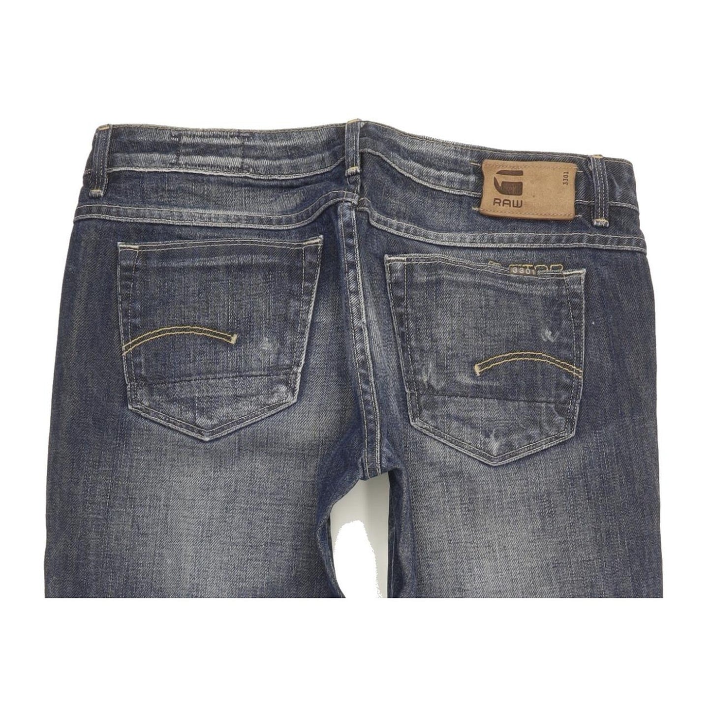 G-Star 3301 Women Blue Straight Slim Jeans W29 L31
