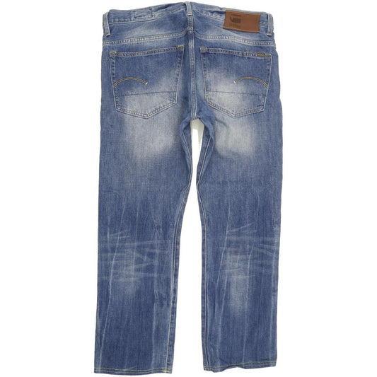 G-Star 3301 Men Blue Straight Regular Jeans W38 L28