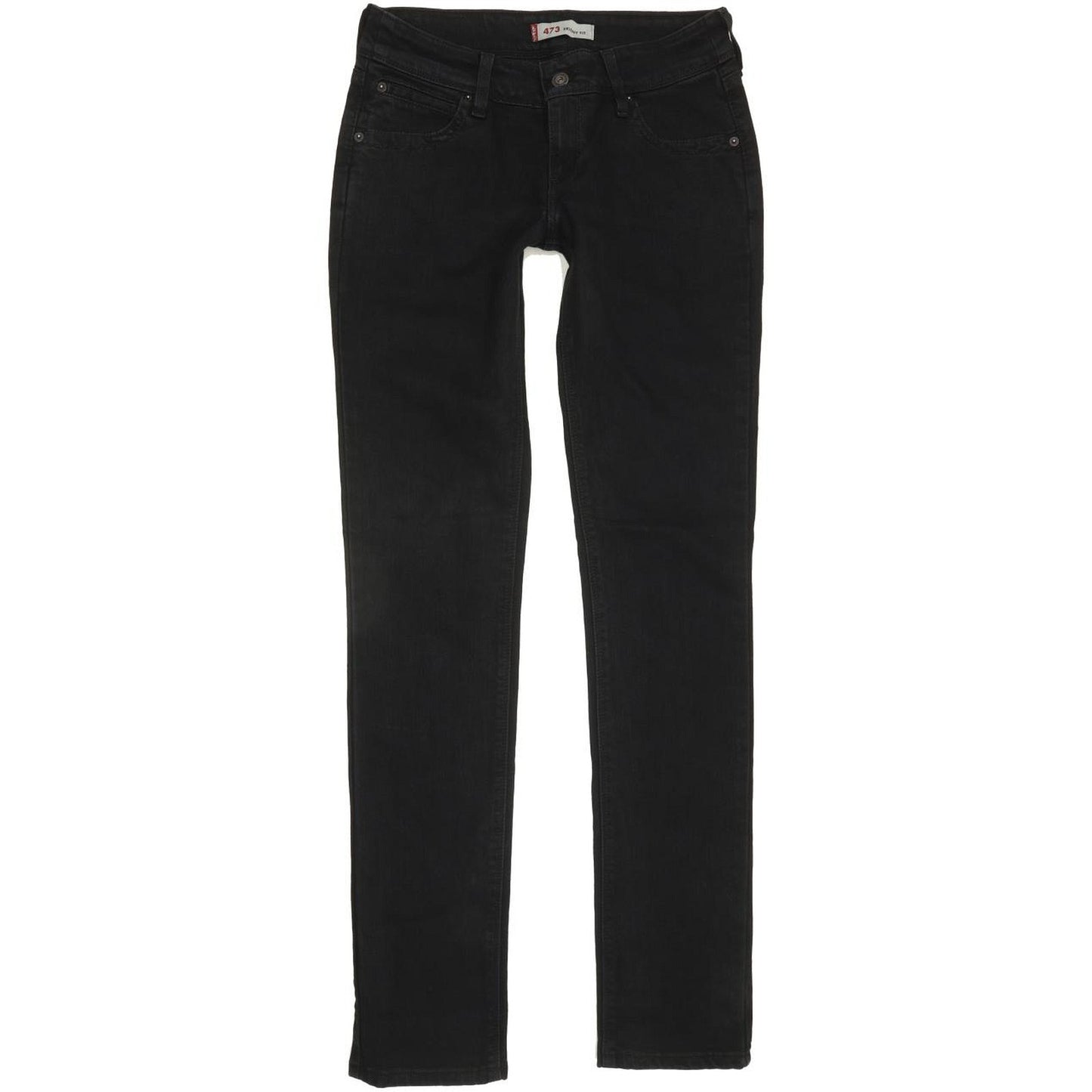 Levi's 473 Women Black Straight Slim Jeans W30 L34