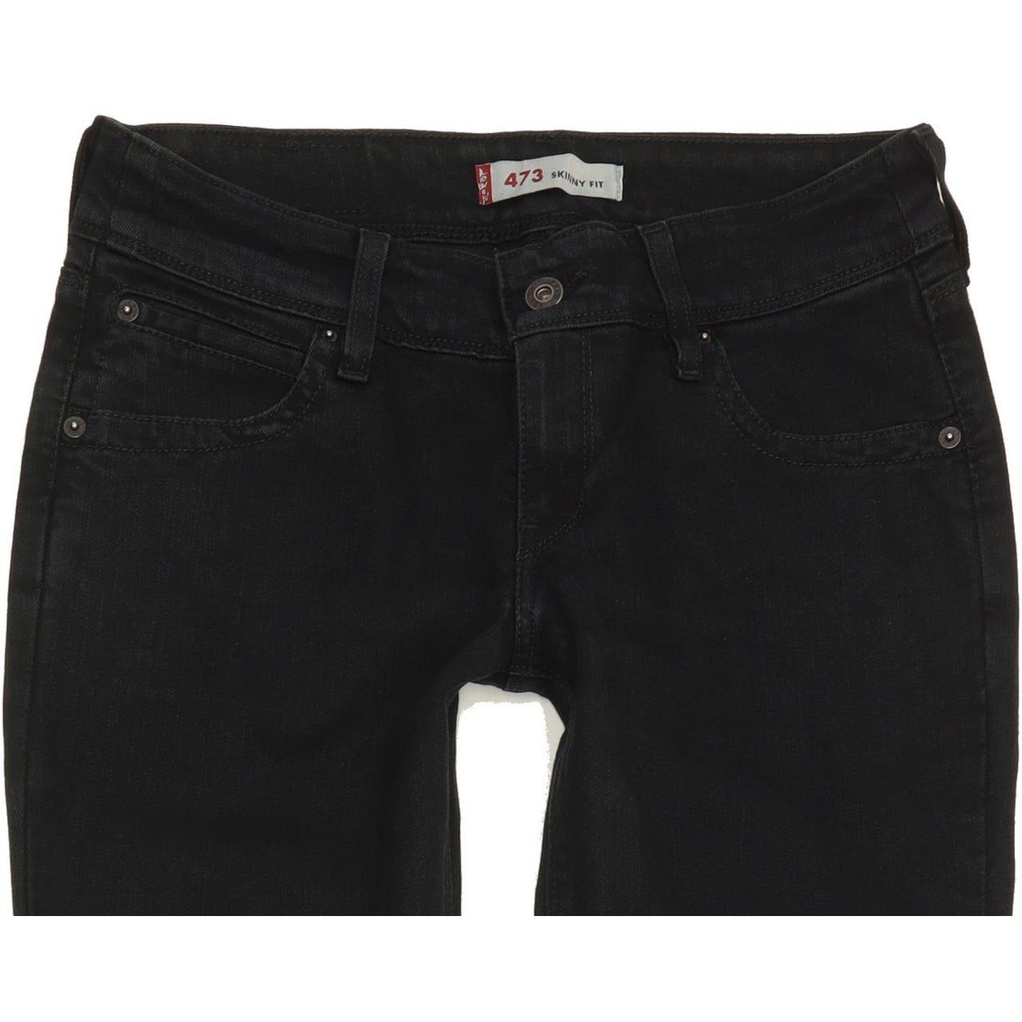 Levi's 473 Women Black Straight Slim Jeans W30 L34