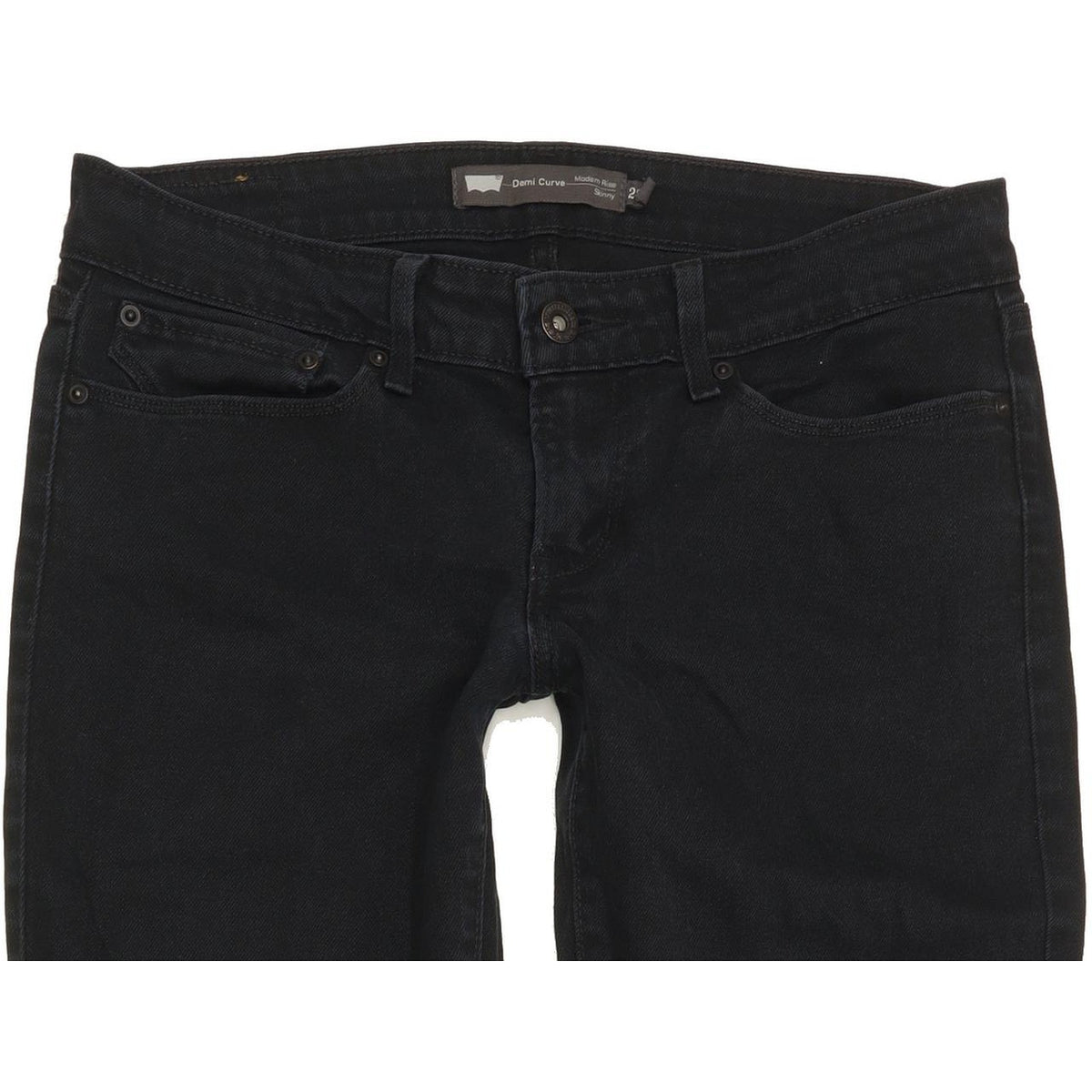 Levi's Demi Curve Women Black Skinny Slim Stretch Jeans W28 L31