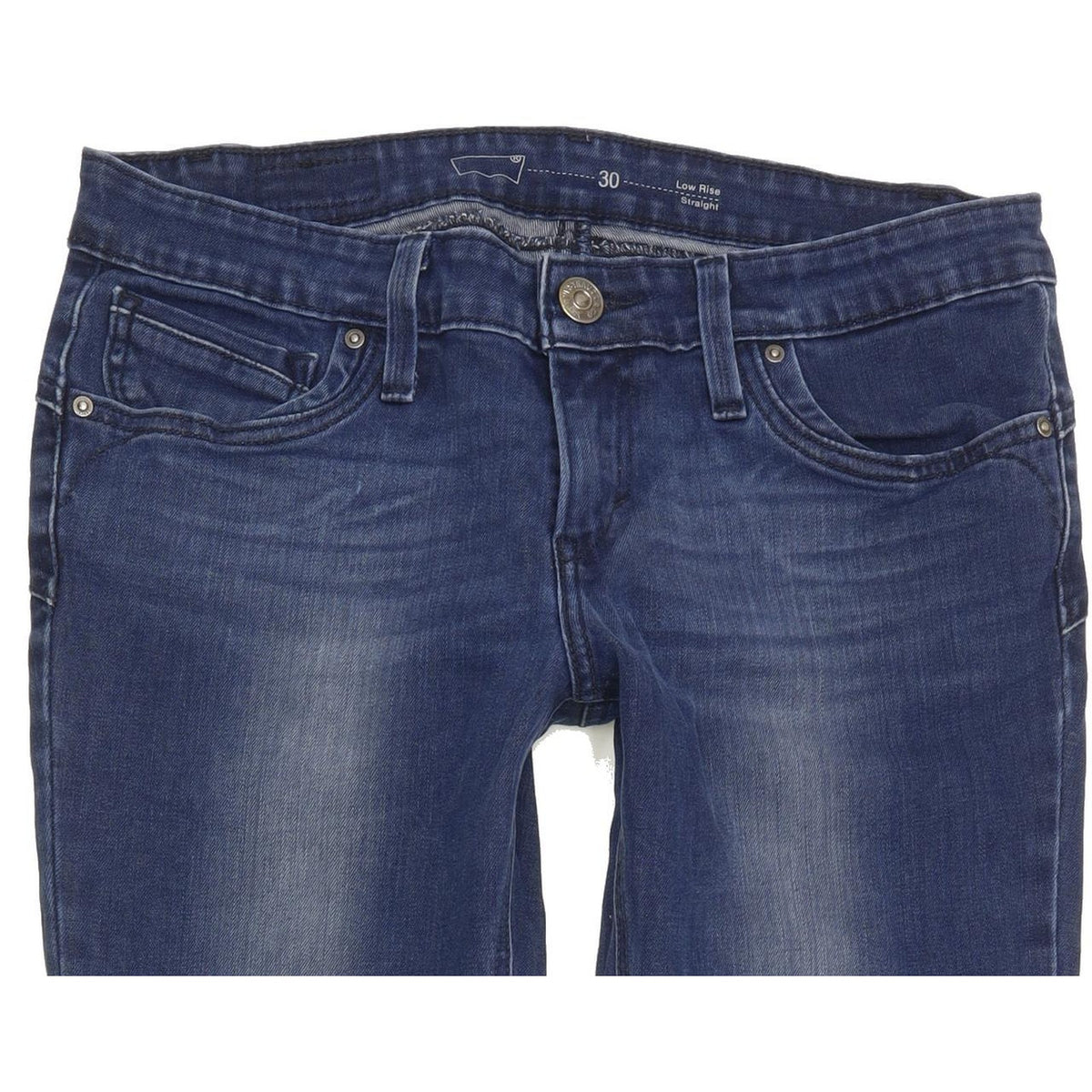 Levi's Women Blue Straight Slim Stretch Jeans W30 L31