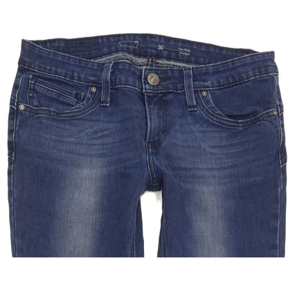 Levi's Women Blue Straight Slim Stretch Jeans W30 L31