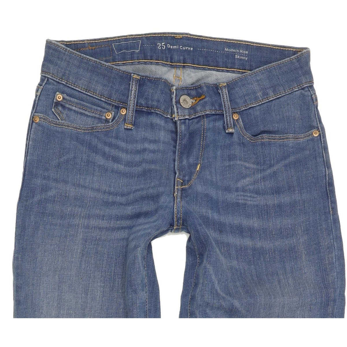Levi's Demi Curve Women Blue Skinny Slim Stretch Jeans W25 L30