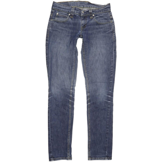 Levi's 603 Women Blue Straight Slim Stretch Jeans W29 L32