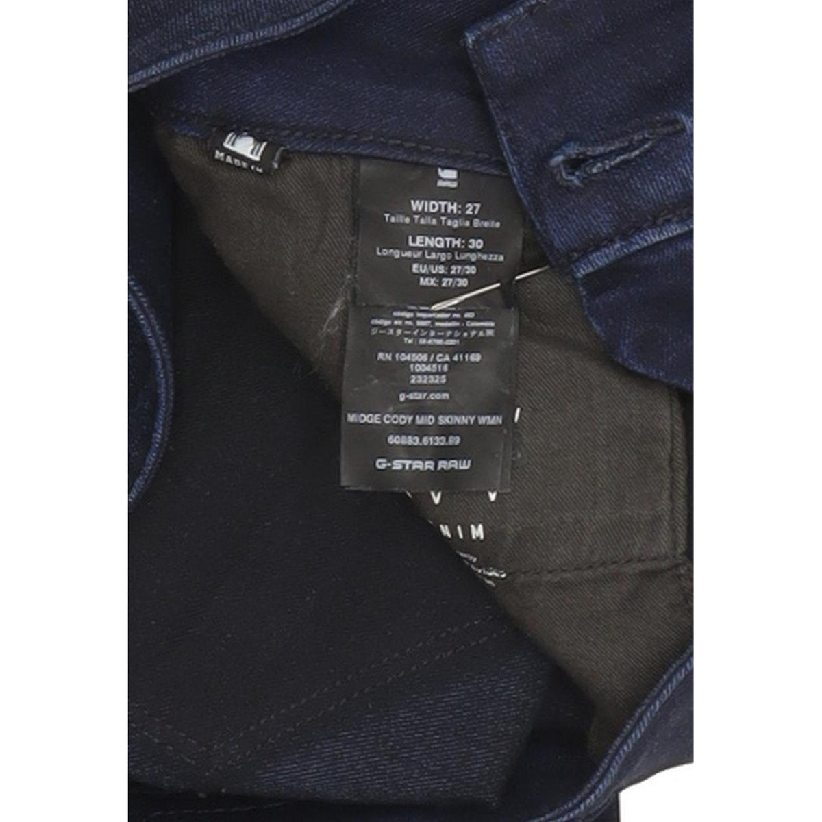 G-Star Midge Cody Women Blue Skinny Slim Stretch Jeans W27 L30