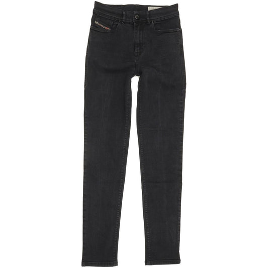 Diesel Highknee 0661T Women Black Skinny Slim Stretch Jeans W24 L28