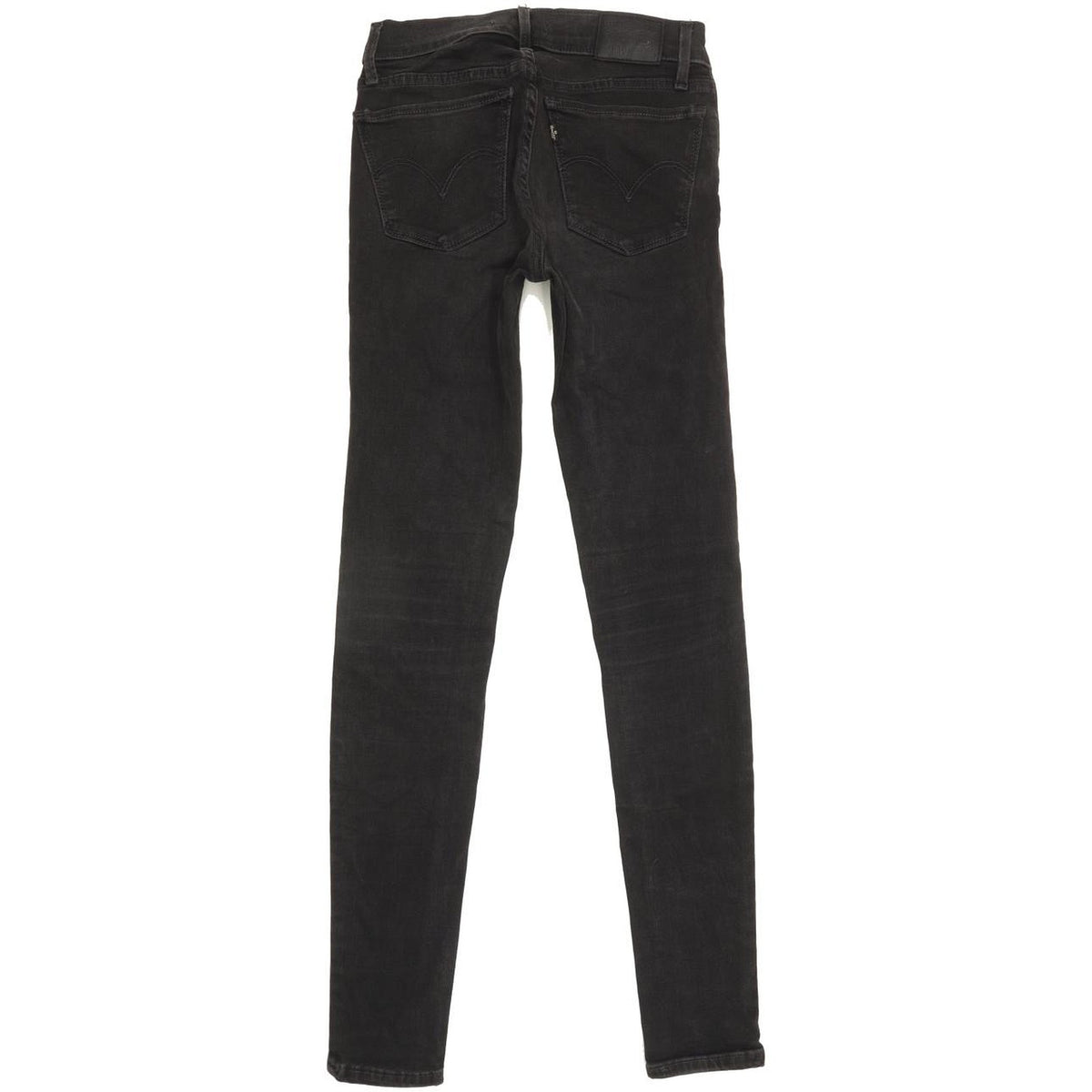 Levi's 710 Super Women Black Skinny Slim Stretch Jeans W24 L29