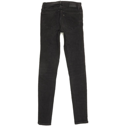 Levi's 710 Super Women Black Skinny Slim Stretch Jeans W24 L29