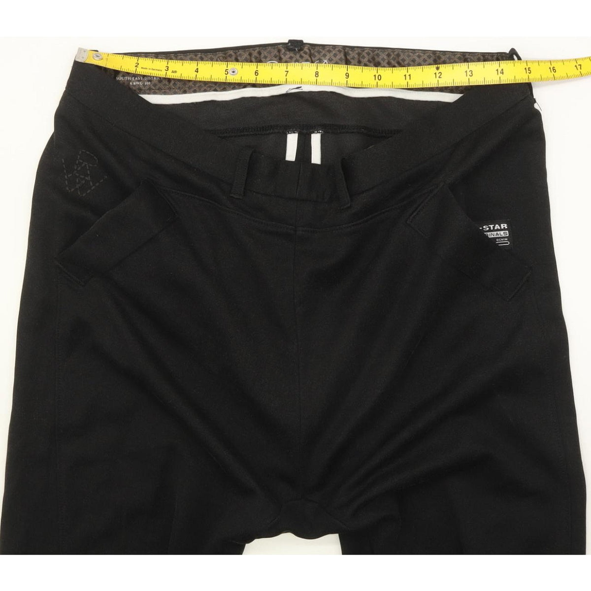 G-Star Tailored Long Jane Black Tapered Loose Stretch Trousers High Waisted W29 L30