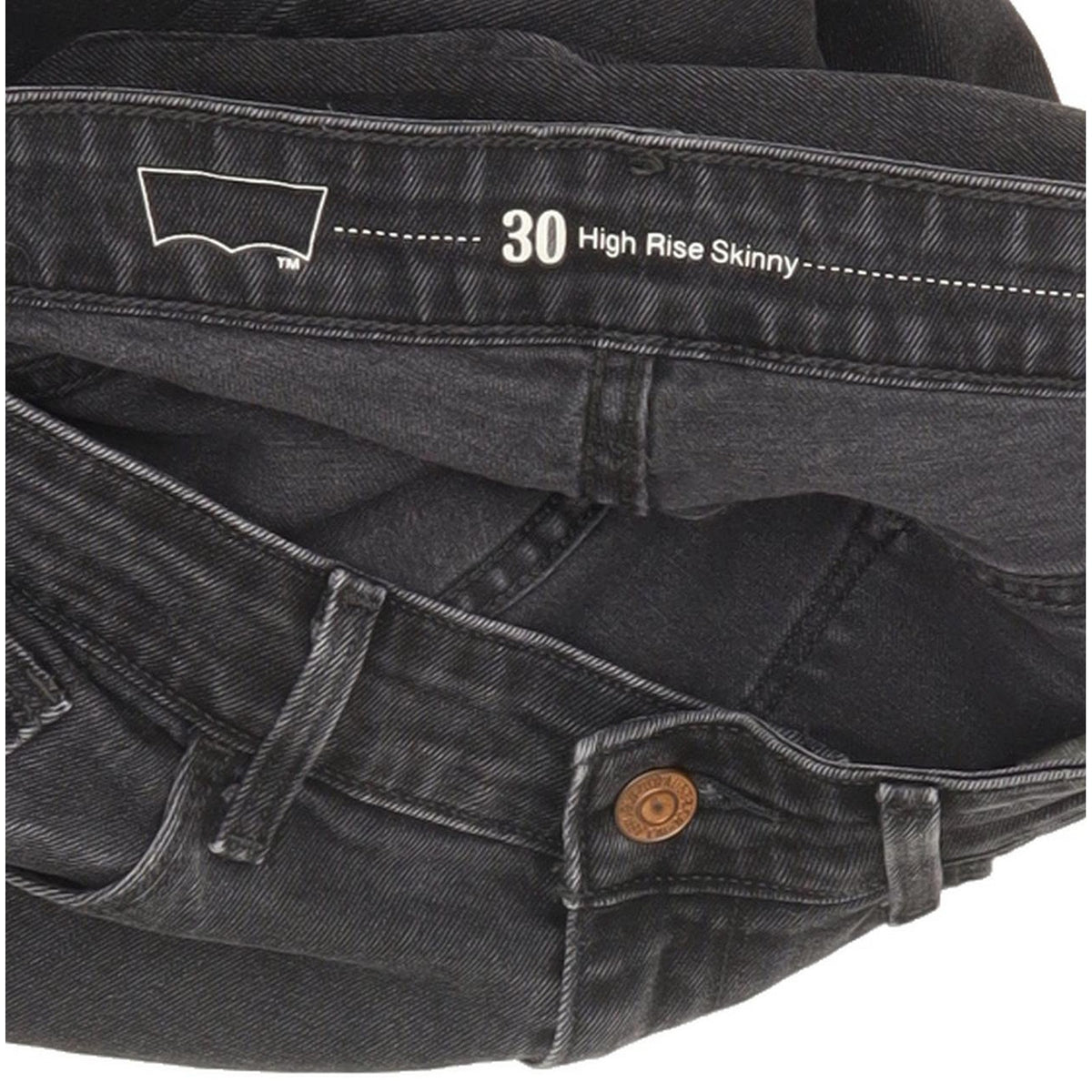 Levi's Women Black Skinny Slim Stretch Jeans W30 L30